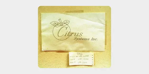 Citrix was originally called Citrus Systems Inc.